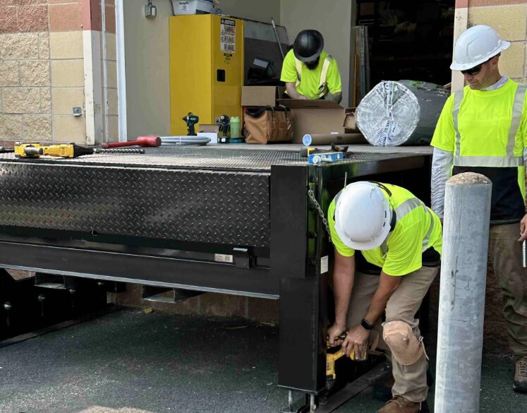 dock leveler installation, conversion kit installation, affiliated force dock levelers and power units